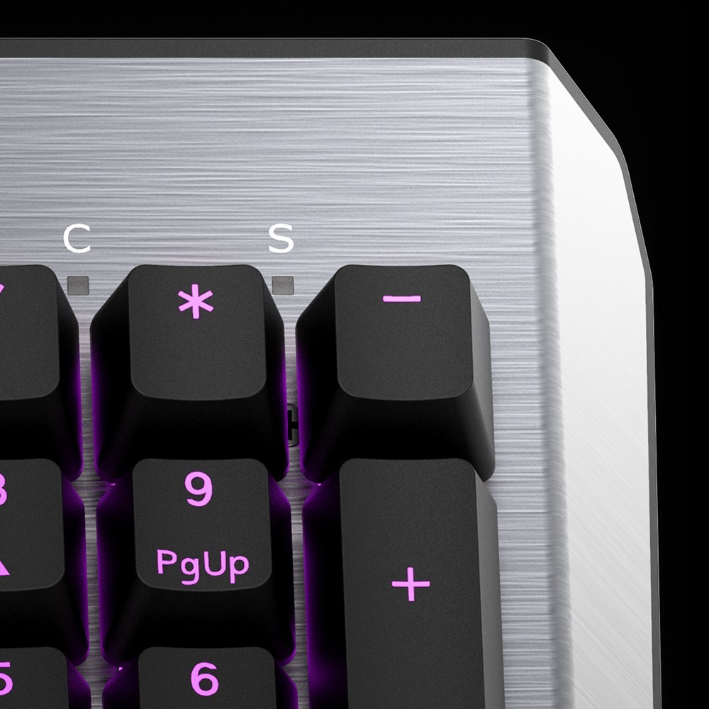 Clavier Gamer Mécanique  Cherry MX Red  Cooler Master MasterKeys MK750 Rgb Noir