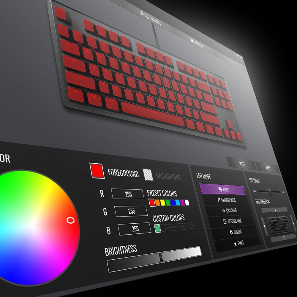 Cooler Master CK550, Clavier mécanique RGB, AZERTY en Aluminium