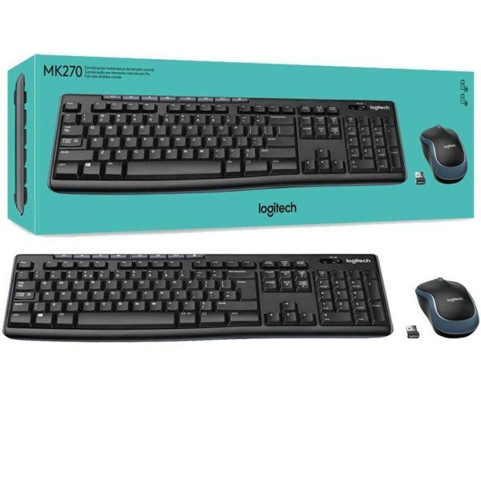 CLAVIER + SOURIS SANS FIL LOGITECH MK270