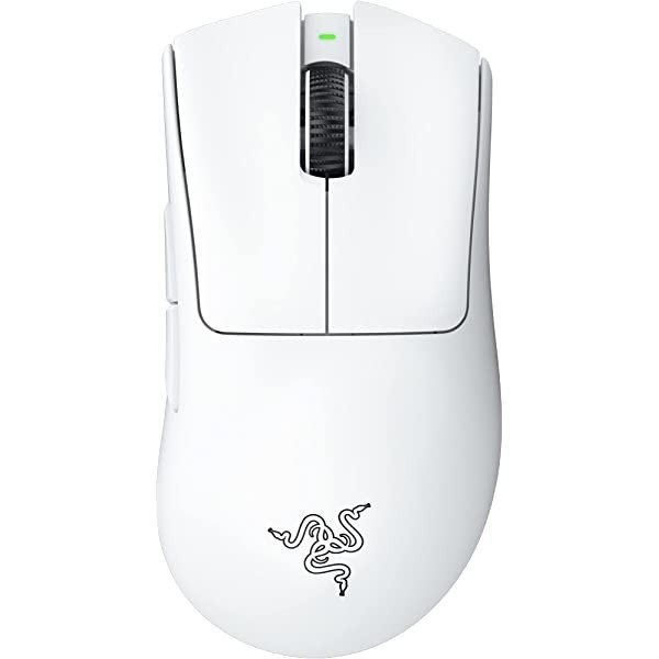 Souris gamer RVB-LED filaire légère , capteur optique 16000 DPI, coque en  nid d'abeille ambidextre - Blanc 