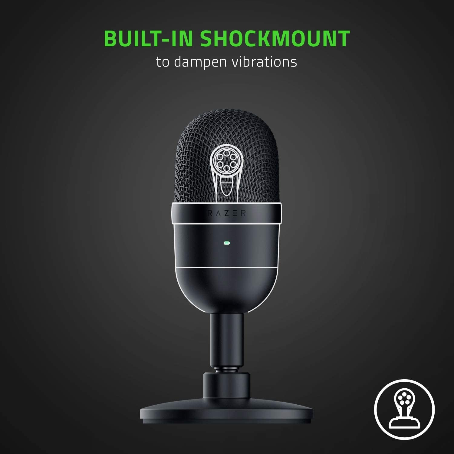 Microphone Gamer - Razer Seiren Mini - Noir