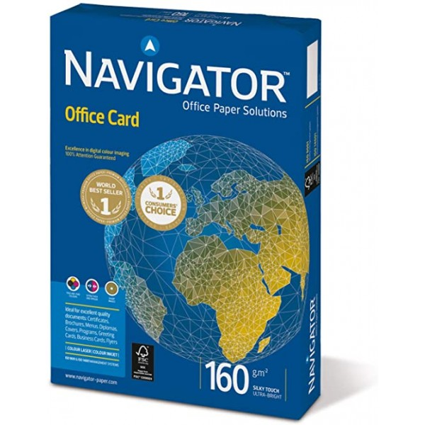 Rame Papier office Navigator A4 - 160gr - 250 Feuilles