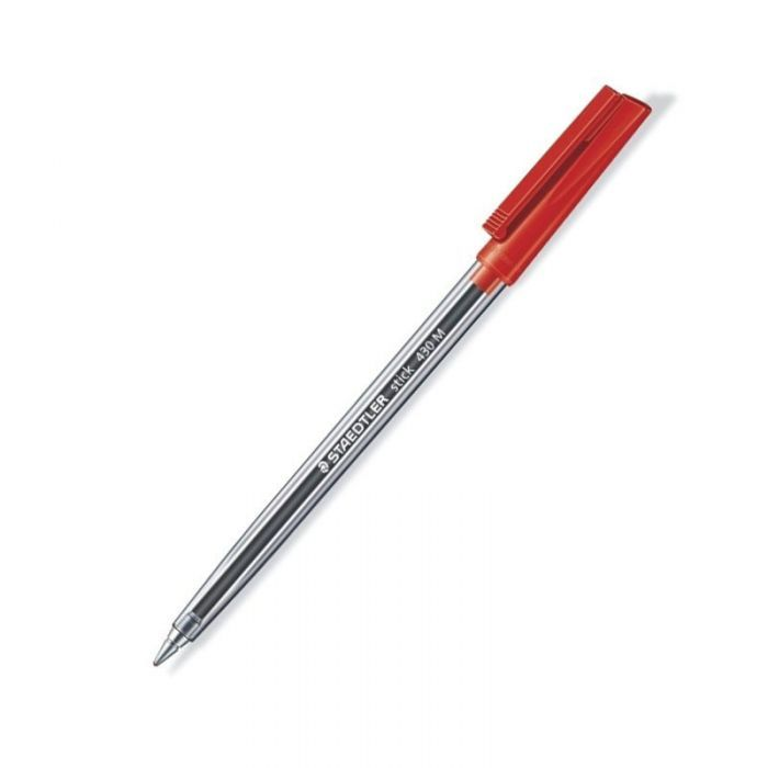 Stylo à bille STAEDTLER STICK 430 - ROUGE - Tunisie