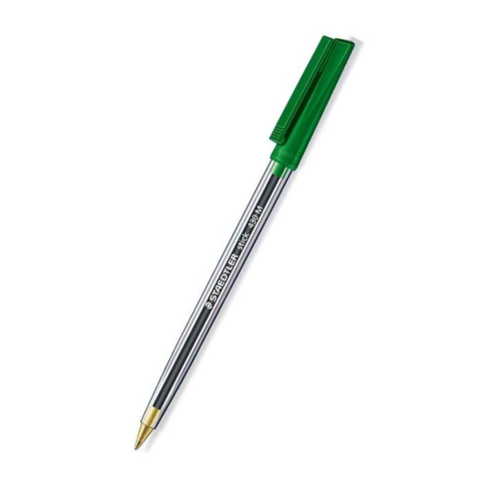 STYLO - BILLE STAEDTLER STICK 430 - VERT