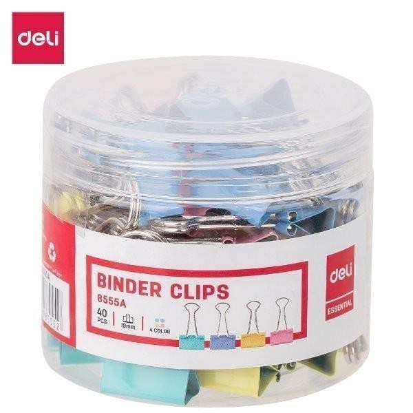 BINDER CLIP DELI 19MM TUBE/40