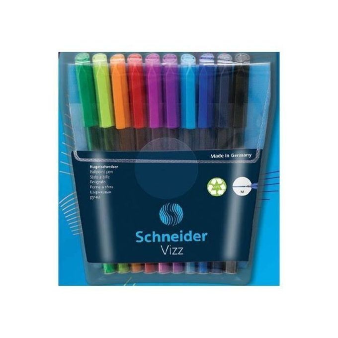 Stylo à bille SCHNEIDER BOX DE 8 SLIDER EDGE PASTEL XB