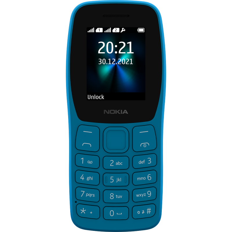 TÉLÉPHONE PORTABLE NOKIA 110 DOUBLE SIM - BLEU