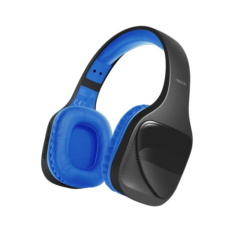 MICRO CASQUE SANS FIL STÉRÉO HI-FI PROMATE NOVA BLUETOOTH - BLEU - Tunisie