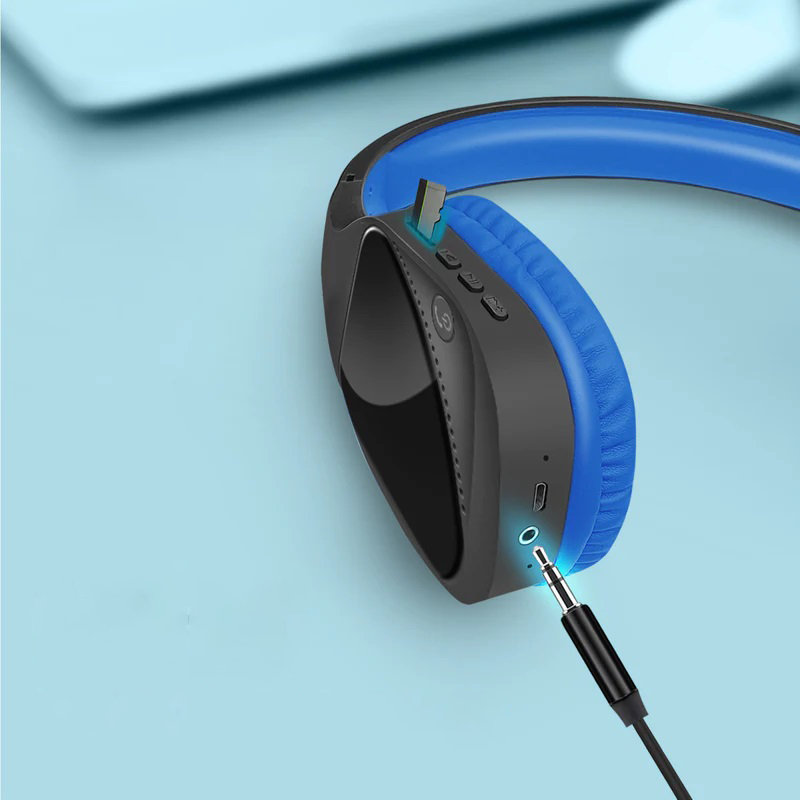 MICRO CASQUE SANS FIL STÉRÉO HI-FI PROMATE NOVA BLUETOOTH - BLEU