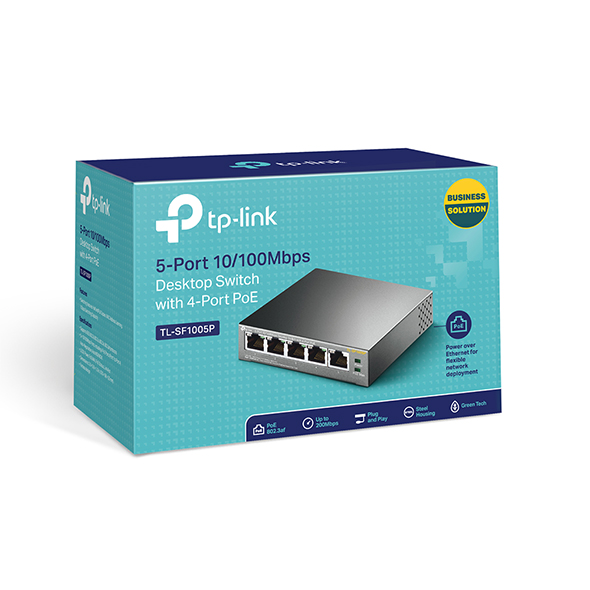 SWITCH DE BUREAU TP-LINK TL-SF1005P 5 PORTS 10/100 MBPS