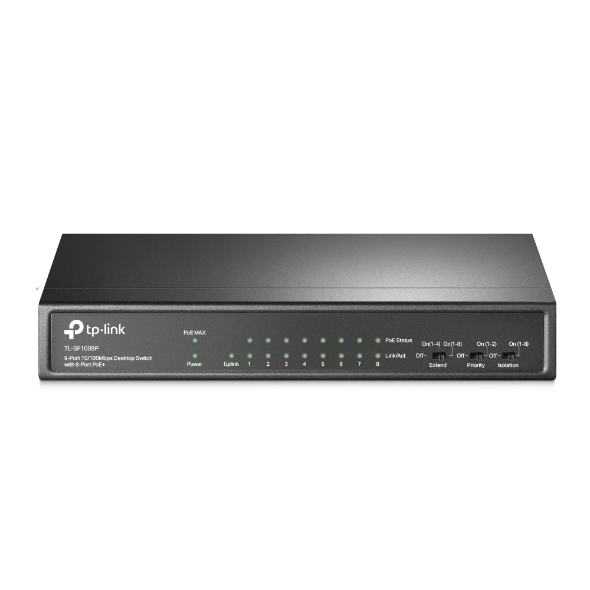 SWITCH DE BUREAU TP-LINK TL-SF1009P 9 PORTS 10/100MBPS - Tunisie