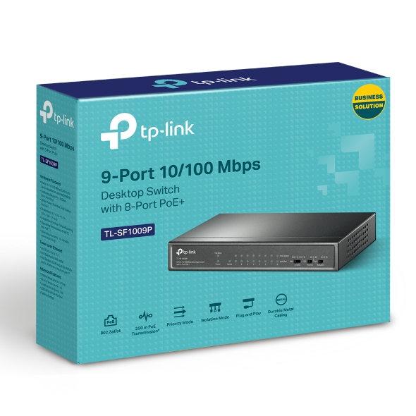 SWITCH DE BUREAU TP-LINK TL-SF1009P 9 PORTS 10/100MBPS