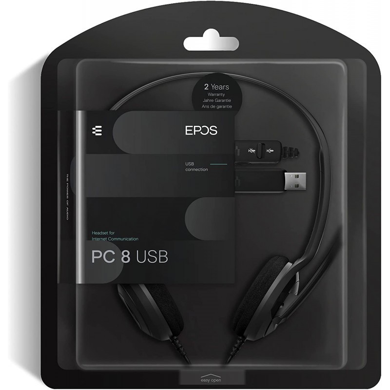 MICRO CASQUE STÉRÉO USB EPOS SENNHEISER PC 8