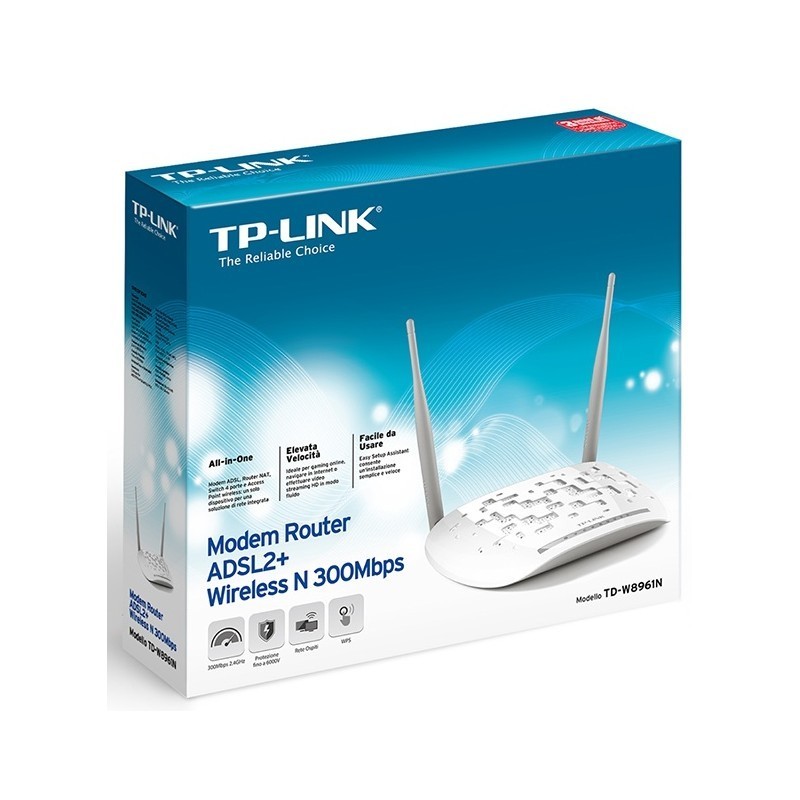 MODEM ROUTEUR TP-LINK SANS FIL ADSL2 + WIFI N 300MBPS - Tunisie