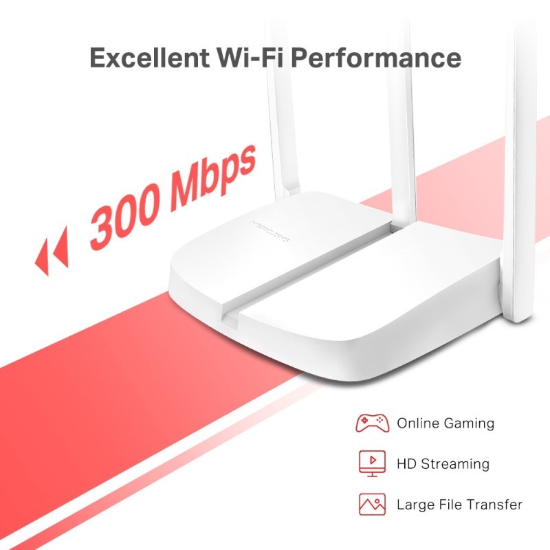 POINT D'ACCÈS & ROUTEUR WI-FI MERCUSYS 300 MBPS