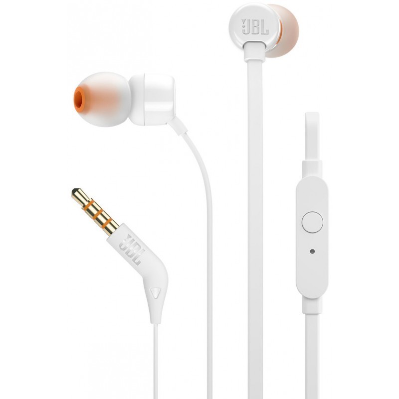 ÉCOUTEURS INTRA-AURICULAIRES JBL HARMAN T110 - BLANC - Tunisie