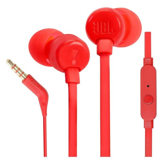 ÉCOUTEURS INTRA-AURICULAIRES JBL HARMAN T110 - ROUGE