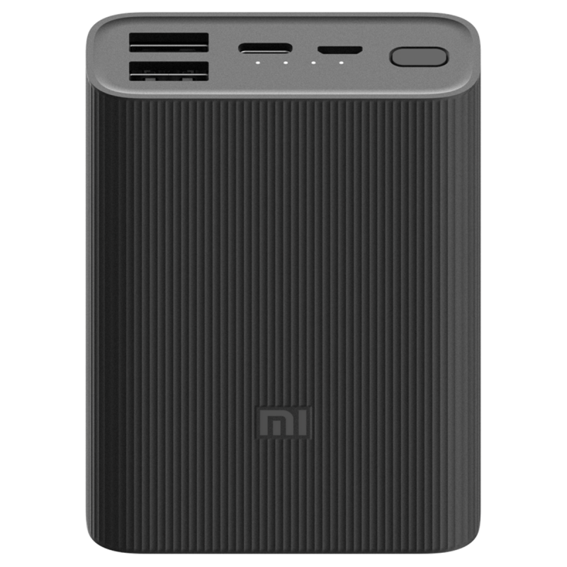 POWER BANK XIAOMI 3 ULTRA COMPACT 10000MAH - NOIR - Tunisie