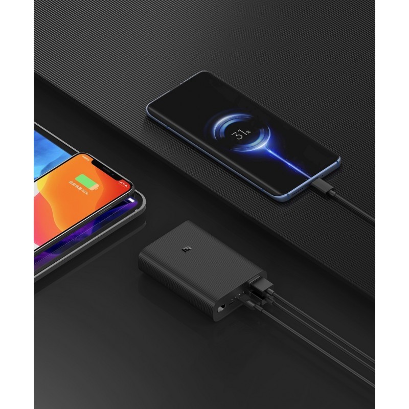 POWER BANK XIAOMI 3 ULTRA COMPACT 10000MAH - NOIR - Tunisie