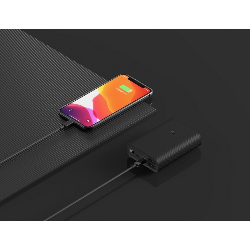 POWER BANK XIAOMI 3 ULTRA COMPACT 10000MAH - NOIR - Tunisie