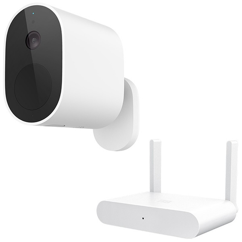 Nouvelle caméra Wi-Fi sans fil HD Caméra de surveillance intérieure à  domicile avec détecteur de mouvement de vision nocturne-Blanc