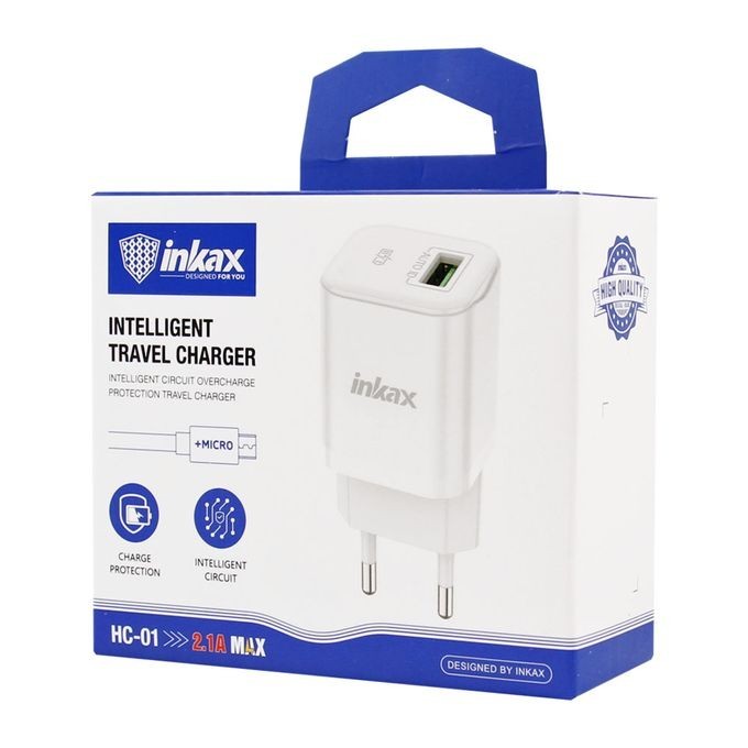 CHARGEUR INKAX HC01 MICRO USB 2.1A