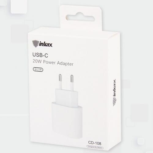 CHARGEUR INKAX CD 109 USB 20W + CABLE IPHONE RAPIDE