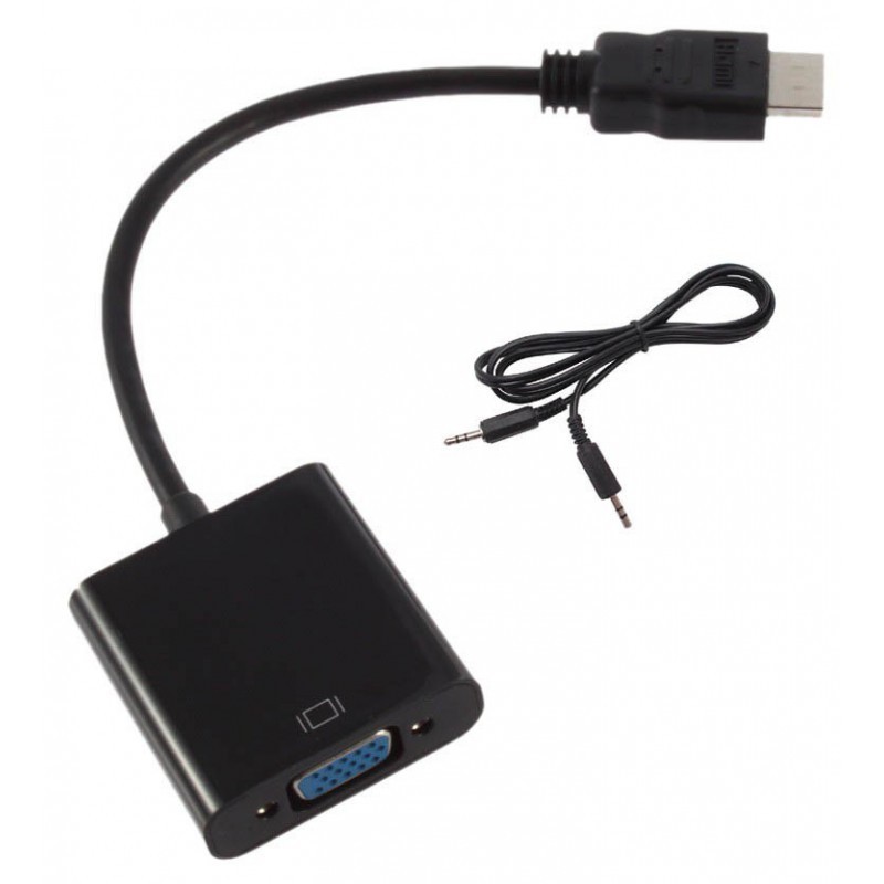 ADAPTATEUR HDMI VERS VGA AVEC JACK AUDIO