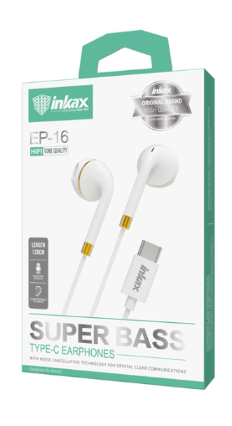 CÂBLE USB VERS MICRO USB INKAX CK-65 2.1A 2M - BLANC