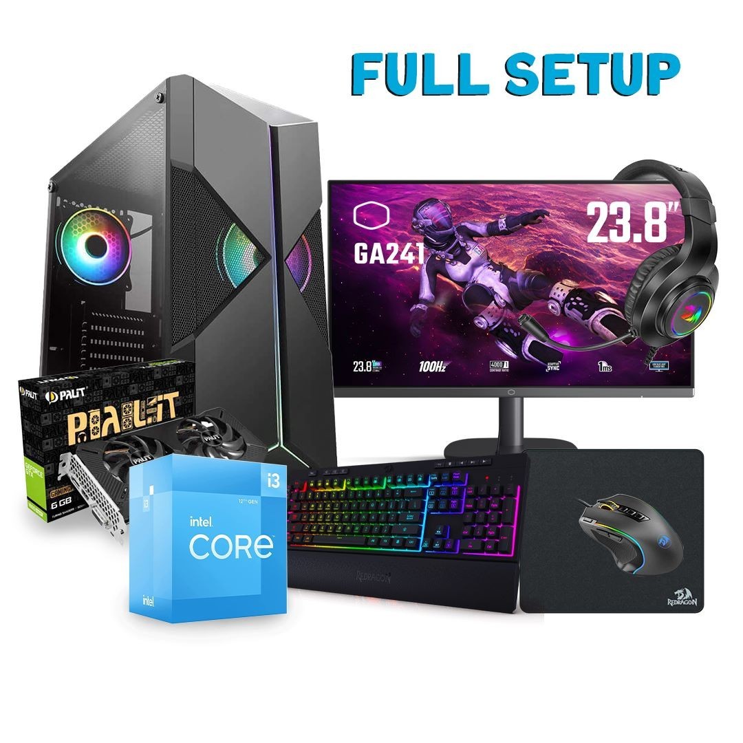 PC Gamer - Holidays Offers - Intel Core i3-12100F - GTX 1650 - RAM 16G - SSD 240G - Tunisie