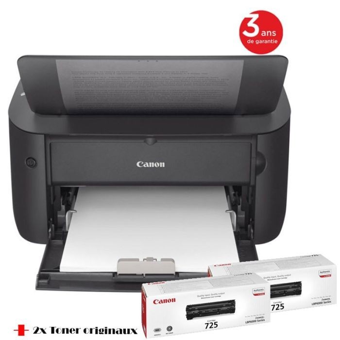 Imprimante CANON Laser I-SENSYS LBP6030 + 2X Toner