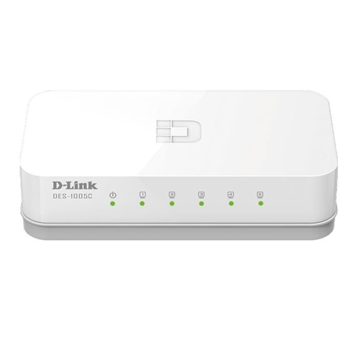 SWITCH D-LINK 5 PORTS 10/100 MBPS - BLANC - Tunisie