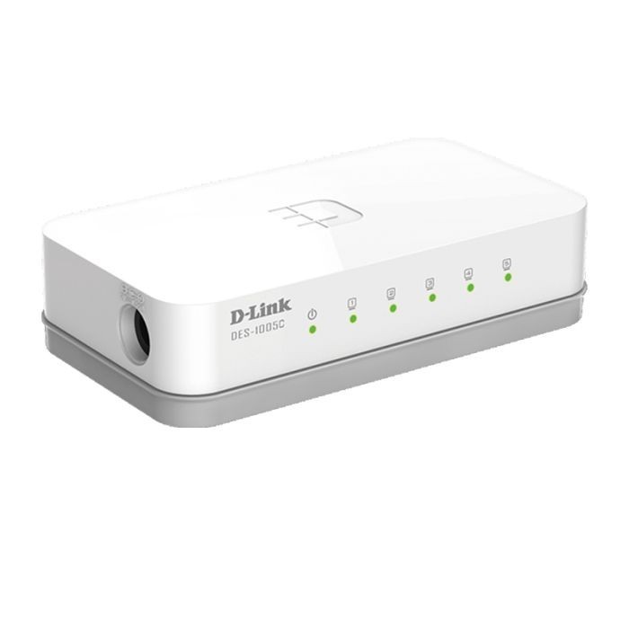 SWITCH D-LINK 5 PORTS 10/100 MBPS - BLANC - Tunisie