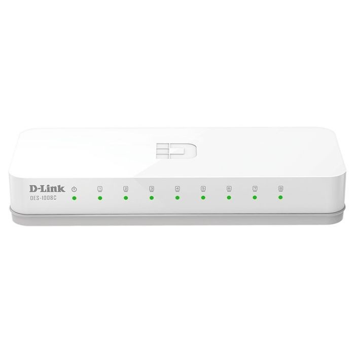 SWITCH D-LINK 8 PORTS 10/100 MBPS - BLANC - Tunisie