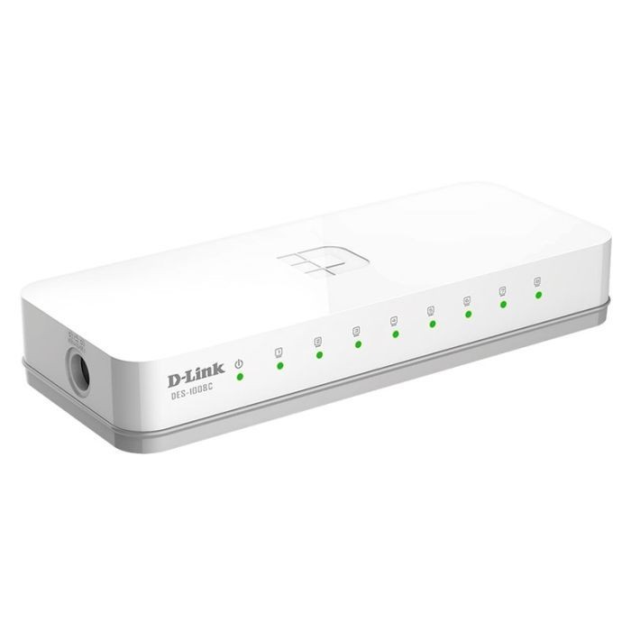 SWITCH D-LINK 8 PORTS 10/100 MBPS - BLANC - Tunisie