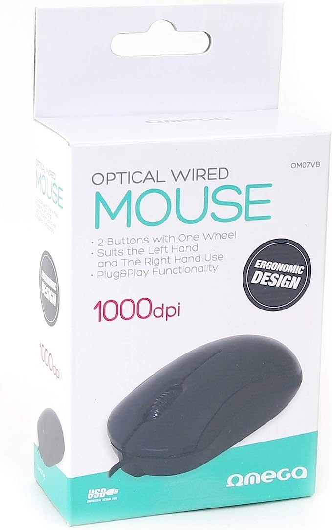 SOURIS FILAIRE OPTIQUE OMEGA 1000 DPI OM-07V