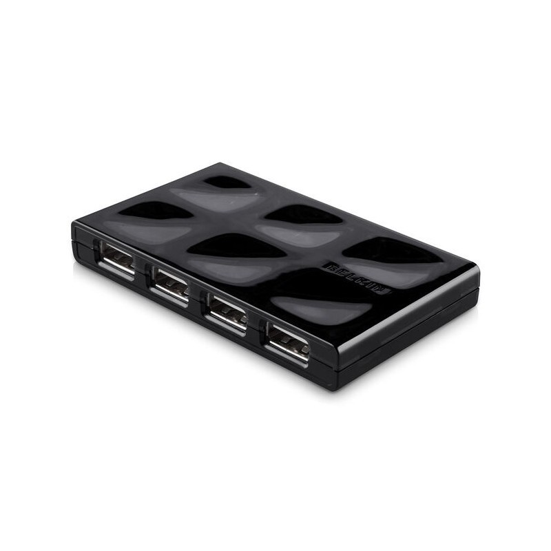 HUB MOBILE BELKIN 7 PORTS USB 2.0 À HAUT DÉBIT - NOIR - Tunisie