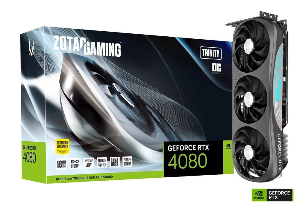 Carte Graphique - ZOTAC GAMING GeForce RTX 4080 16GB Trinity OC