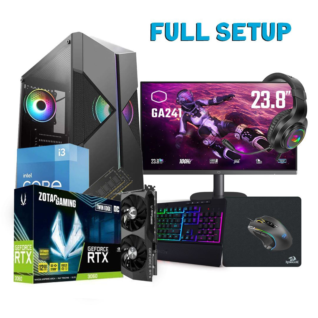 PC Gamer - Holidays Offers - i3-10105F - RTX 3060 12G - 16Gb - SSD 240Gb - Tunisie