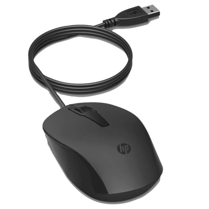 SOURIS OPTIQUE FILAIRE HP 150 - NOIR