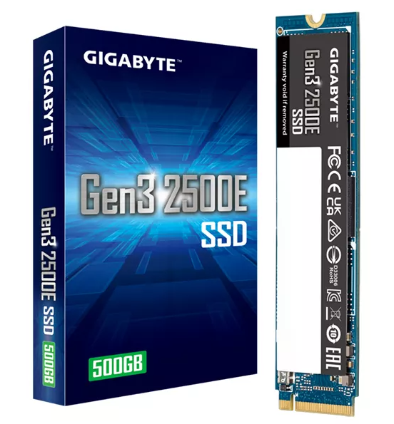 SSD GIGABYTE GEN3 2500E SSD NVME 500GB - Tunisie