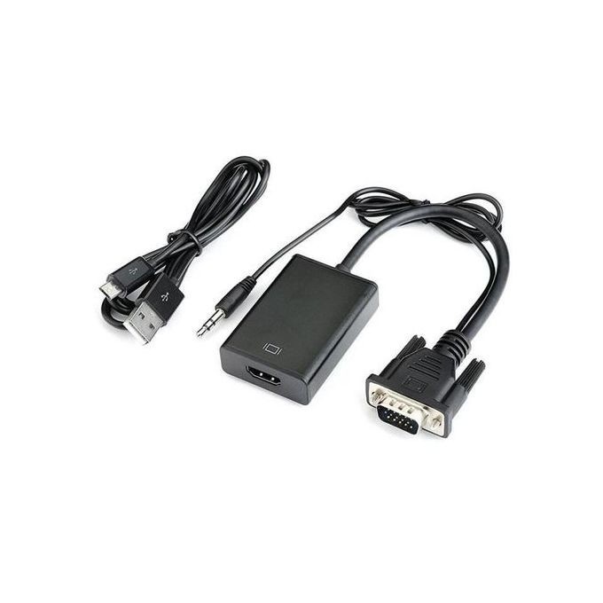 ADAPTATEUR VGA VERS HDMI AVEC AUDIO - Tunisie