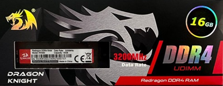 Barrette Mémoire - REDRAGON 16GB DDR4 UDIMM 3200MHz