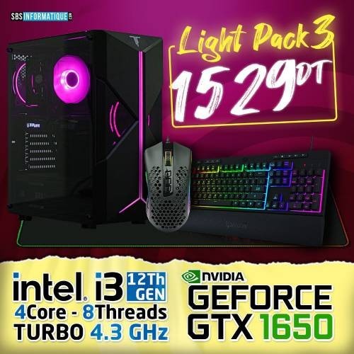 PC Gamer - Light Pack - Intel I3-12100F - GTX 1650 OC - 16Gb - 250 Gb - V2 PC Gamer - Light Pack - Intel I3-12100F - GTX 1650 OC - 16Gb - 250 Gb - V2