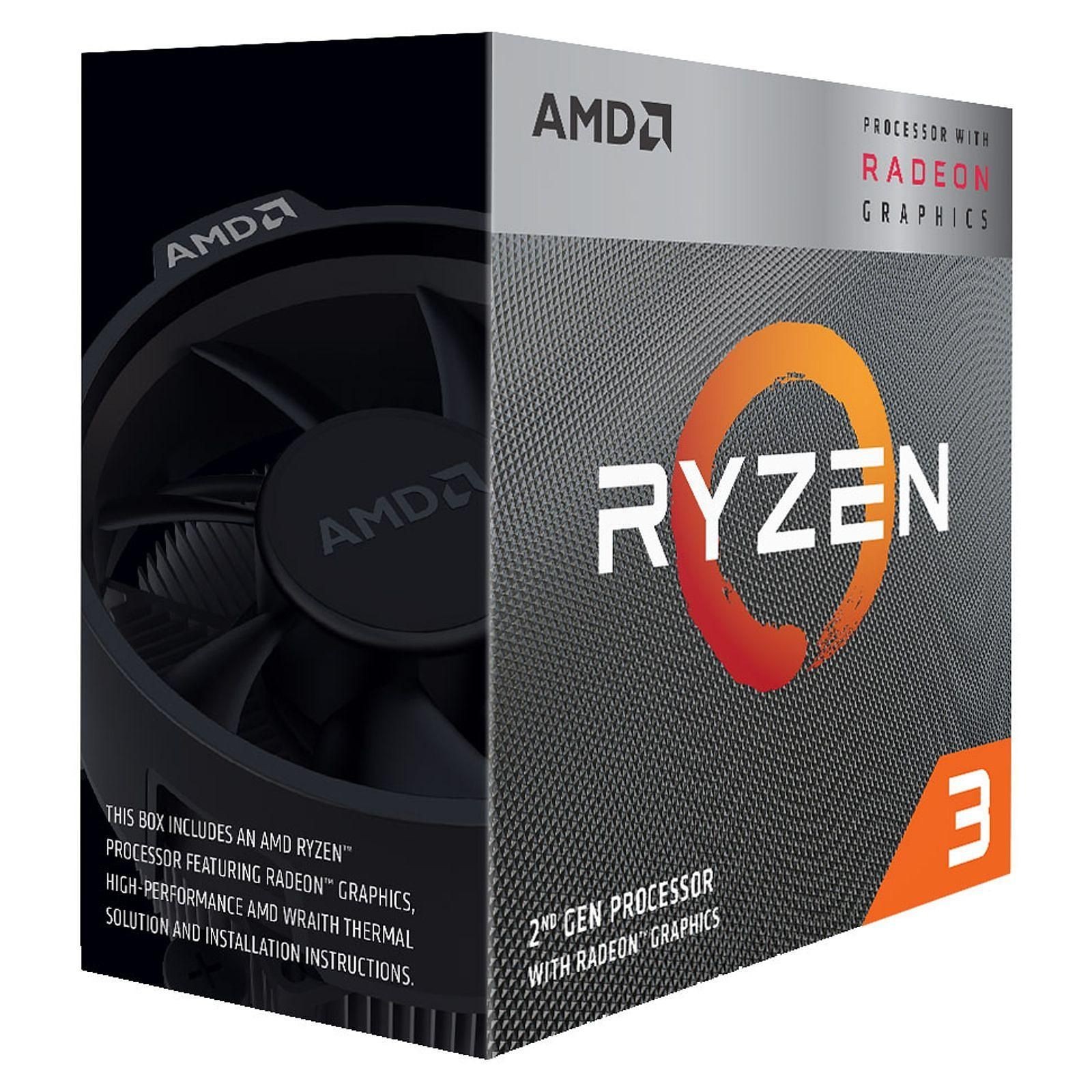 Processeur - AMD Ryzen 3 3200G Wraith Stealth Edition (3.6 GHz / 4 GHz)