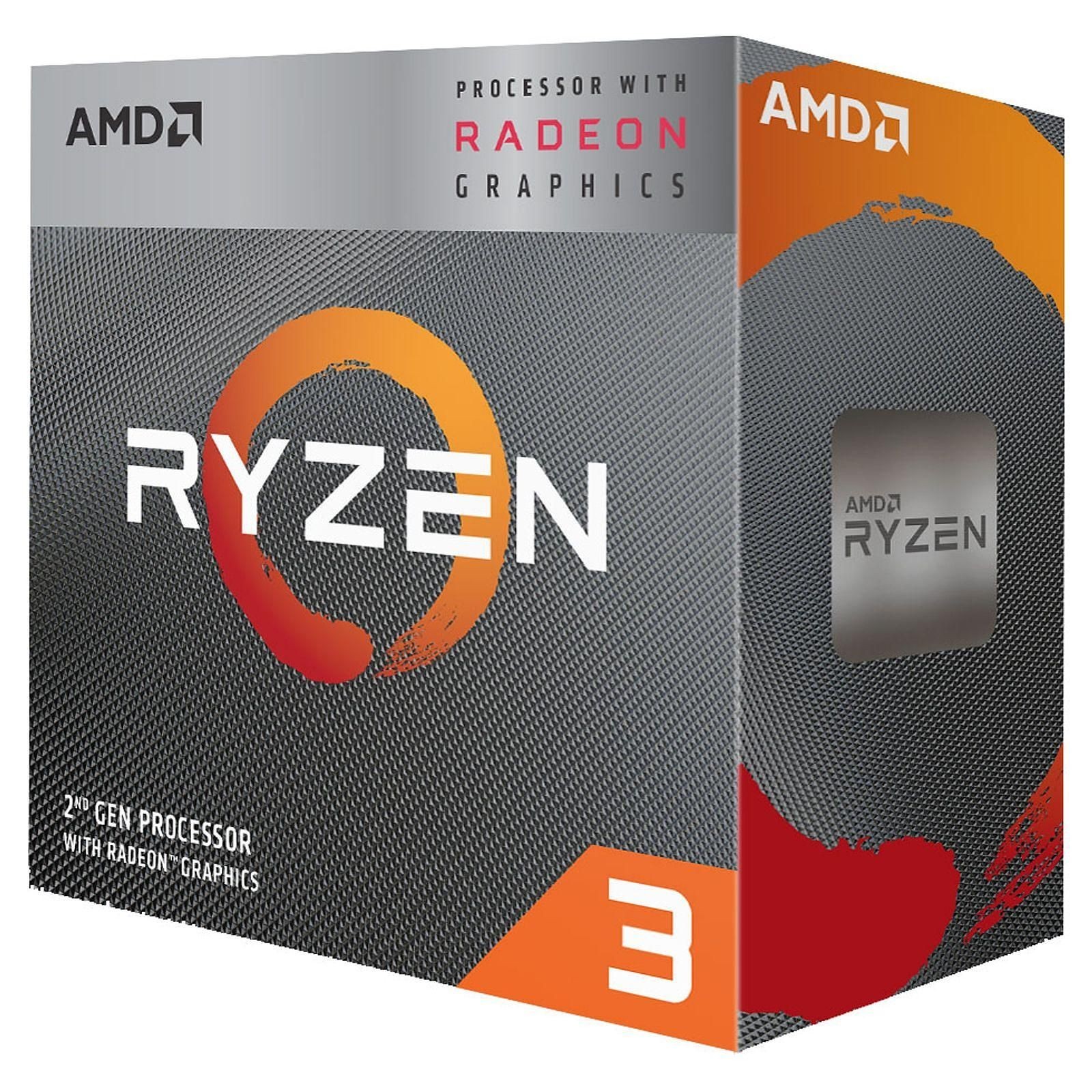 Processeur - AMD Ryzen 3 3200G Wraith Stealth Edition (3.6 GHz / 4 GHz)