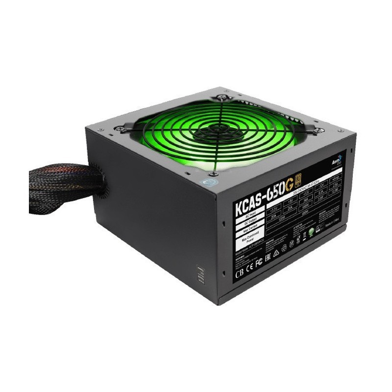 ALIMENTATION MODULAIRE AEROCOOL 80PLUS GOLD 650W RGB