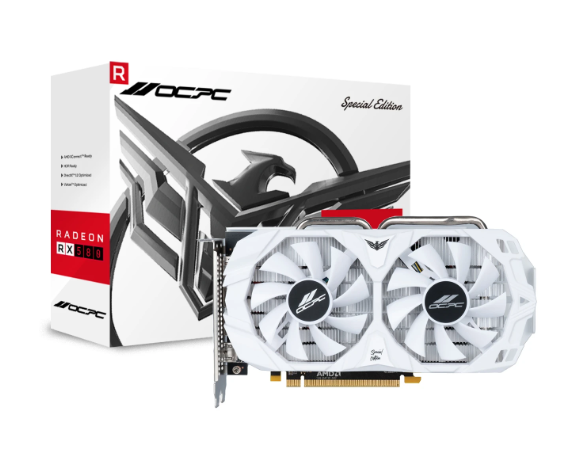 Carte Graphique - OCPC RX 580 8GB DDR5 SE WHITE - Tunisie