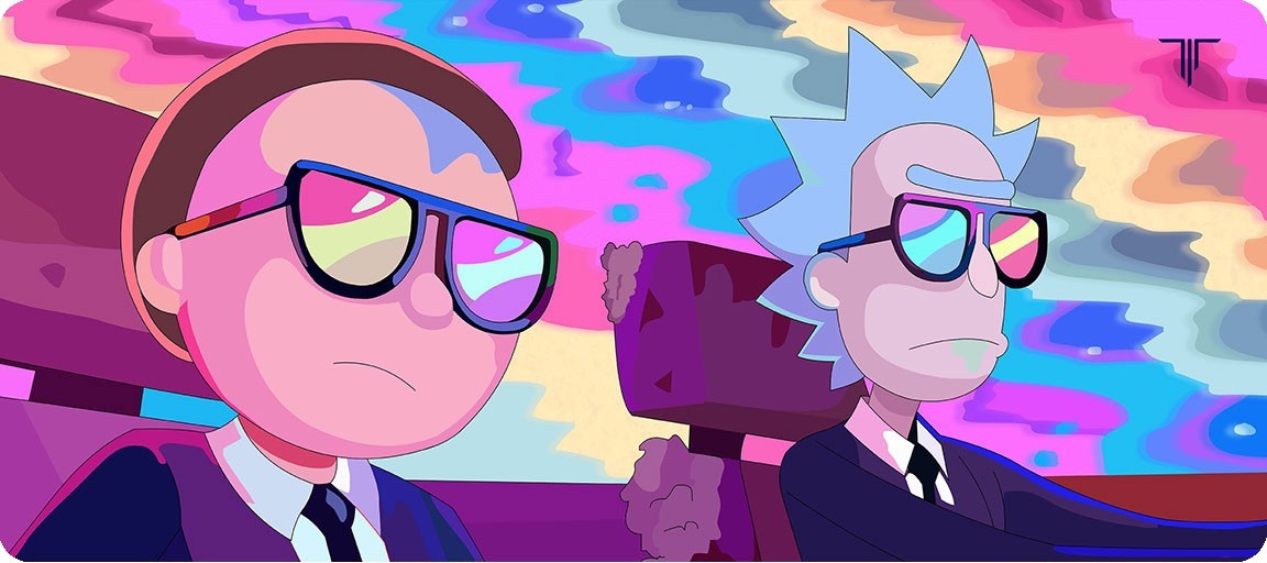 Tapis De Souris Gamer XXL - TITAN XXL069 RICKY AND MORTY