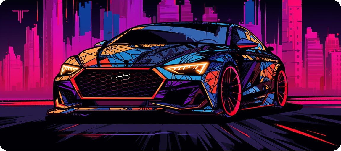 Tapis De Souris Gamer XXL - TITAN XXL039 AUDI